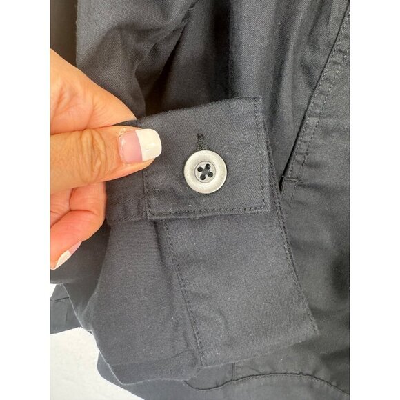 DG2 by Diane Gilman lagen look oversized button light jacket pleated sz L - Picture 8 of 10